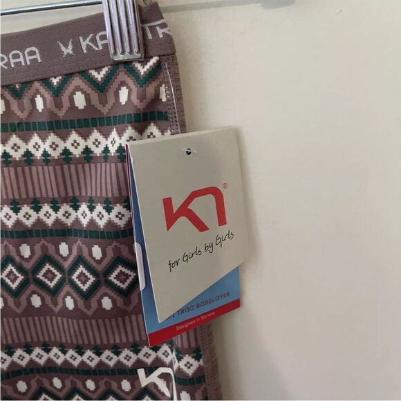 Kari Traa Base Layer Pant LUNE Women's Size Large Faire Isle Fleece Lined Large - Picture 3 of 6